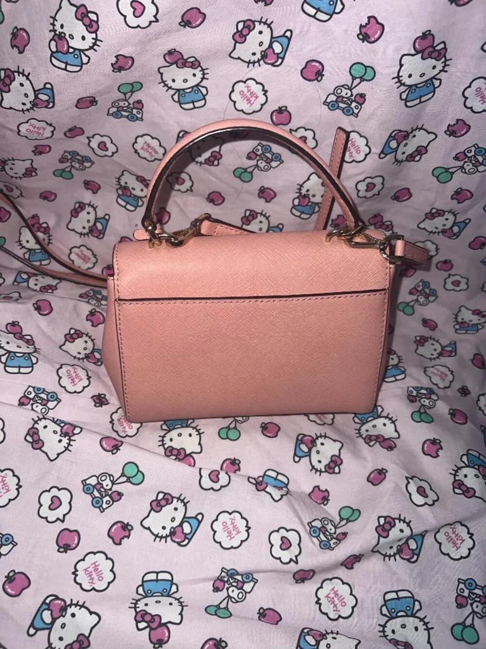 Michael Kors Ava Extra-Small Saffiano Leather Crossbody Satchel Bag - Soft Pink